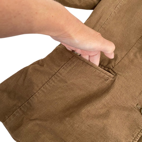 J. Crew Factory Store Women’s Brown Corduroy Two Button Blazer, Size 12 - Picture 6 of 14